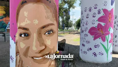Texcoco: Con mural exigen justicia por feminicidio de Brenda