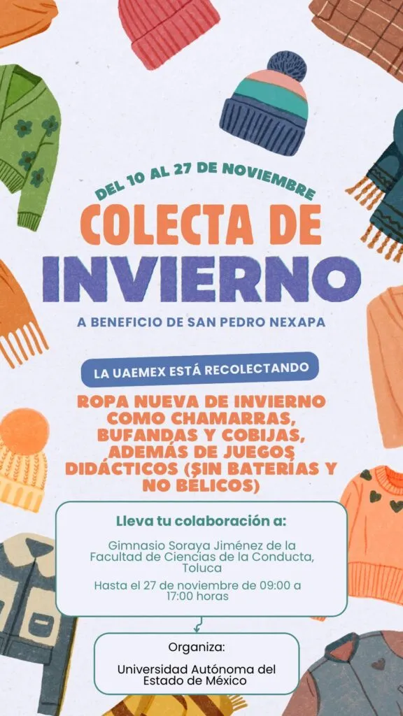 UAEMéx inicia su Colecta de Invierno 2025