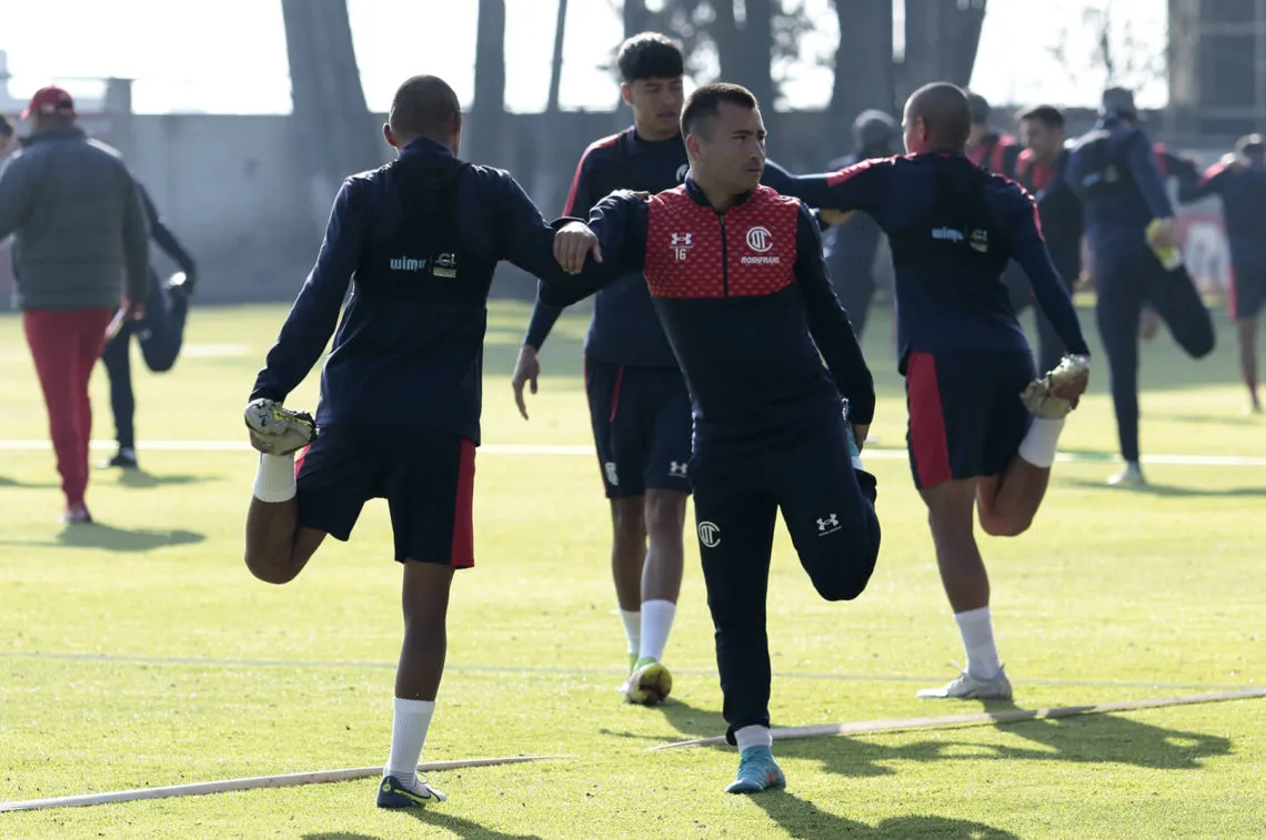 Toluca sin descanso se prepara para su debut en Copa Sky ante Pumas