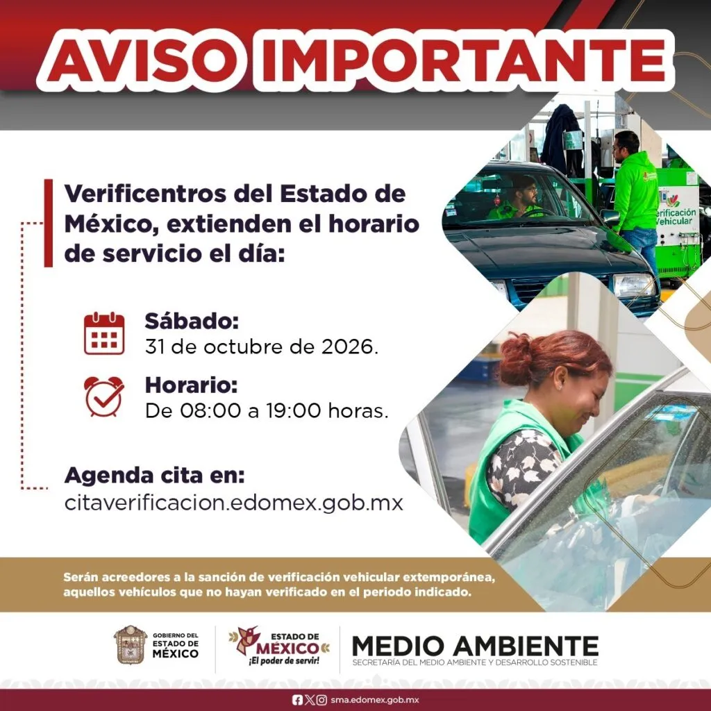 Verificentros ampliarán horario de atención este sábado 31 de octubre