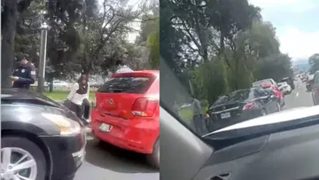 Carambola en Paseo Tollocan genera tráfico hoy 7 de septiembre