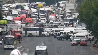 Bloqueos en carreteras por manifestantes de Hidalgo