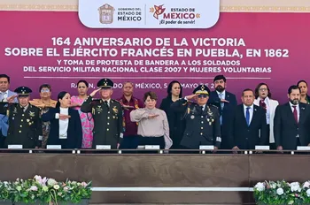 Gobernadora Delfina Gómez encabeza el 164 Aniversario de la Batalla de Puebla en Rayón