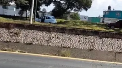 Elementos de Protección Civil y paramédicos llegaron al lugar para atender a los ocupantes del automóvil.