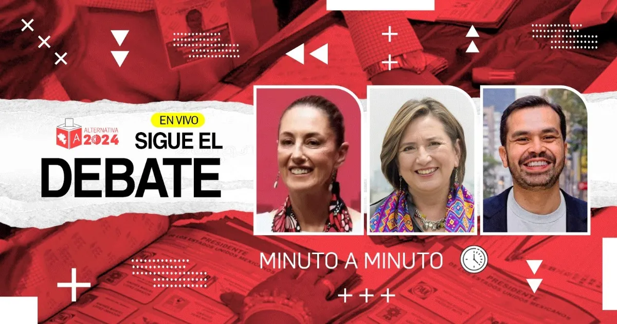[EN VIVO] Sigue el primer debate presidencial 2024 entre Sheinbaum, Gálvez y Máynez