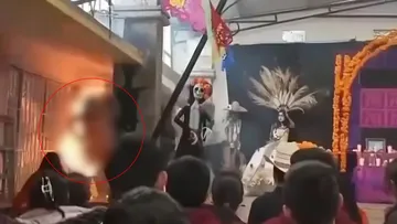 Alumna en Hidalgo sufre quemaduras tras incendiarse su disfraz en festejo escolar