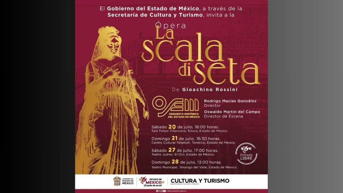 Orquesta Sinfónica del Estado de México se prepara para la ópera cómica “La Scala di Seta”