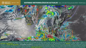 Autoridades mantienen vigilancia en Acapulco y la costa de Guerrero ante la posible formación de la tormenta "Boris".