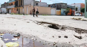 Ecatepec: Colonia Rústica Xalostoc, afectada por socavón
