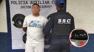 Un hombre de 36 años fue capturado por la Policía Auxiliar en la Agrícola Oriental.