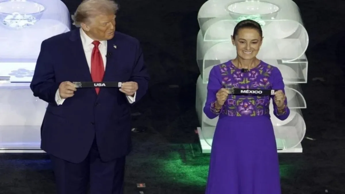 Sheinbaum y Trump coincidieron en el sorteo del Mundial 2026 celebrado en el Kennedy Center.