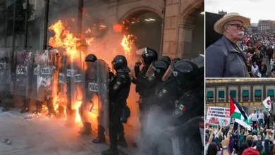 Claudia Sheinbaum condenó las agresiones del “bloque negro” durante el 2 de octubre y pidió a la Fiscalía investigar los ataques a policías.