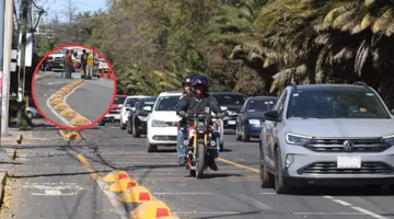 Transportistas califican como fallida la ciclovía de Isidro Fabela por caos vial y ambulantaje