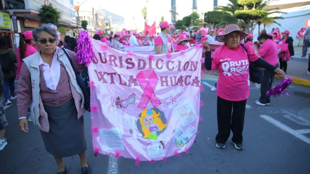Arranca la Ruta Rosa en Ecatepec con la Caminata Estatal de Prevención del Cáncer de Mama