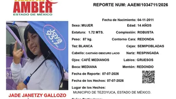 Alerta Amber: Se busca a Jade Janetzy Gallozo Sánchez, desapareció en Tezayuca