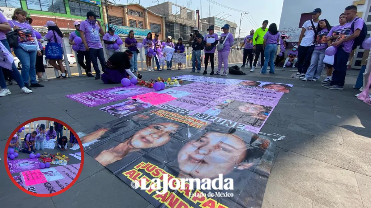 8M: Exigen justicia para Alejandra y Andrea víctimas de feminicidio