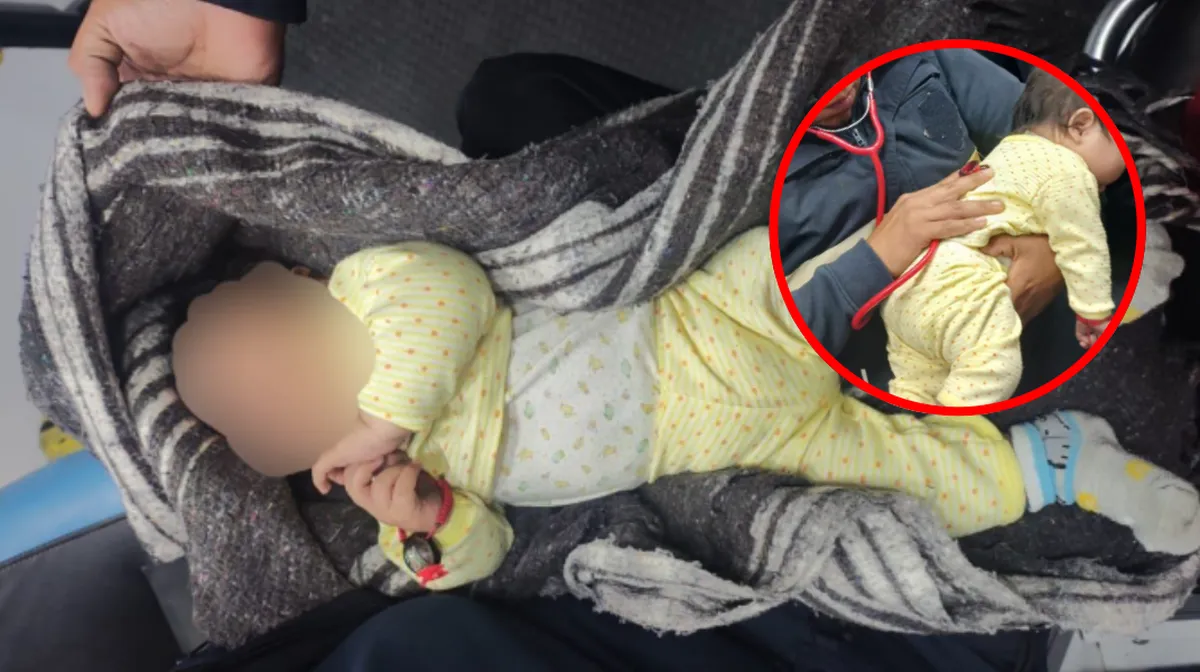 Bebé es rescatado en Ecatepec tras ser abandonado