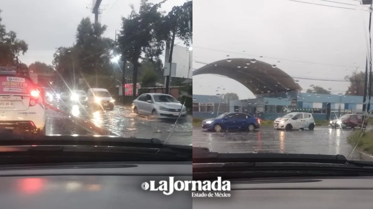 Toluca y alrededores inundados por lluvias