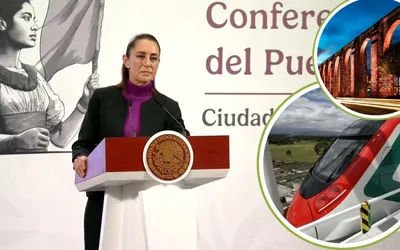 Sheinbaum asegura que no hay riesgo en la construcción del tren México-Querétaro