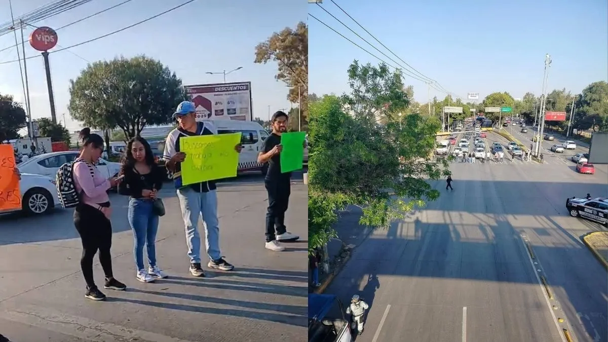 Dueños de Barberías protestan en la Avenida López Portillo por Operativo de la Fiscalía