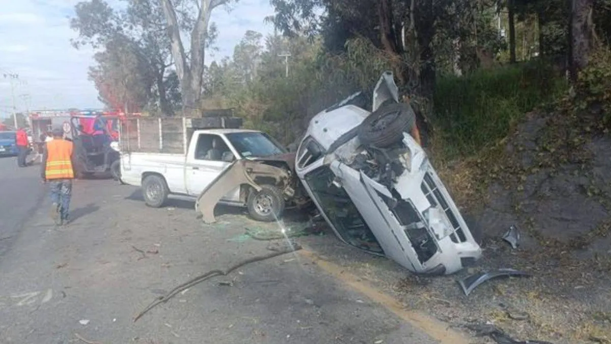 Accidente vial en la carretera Toluca-Tenango