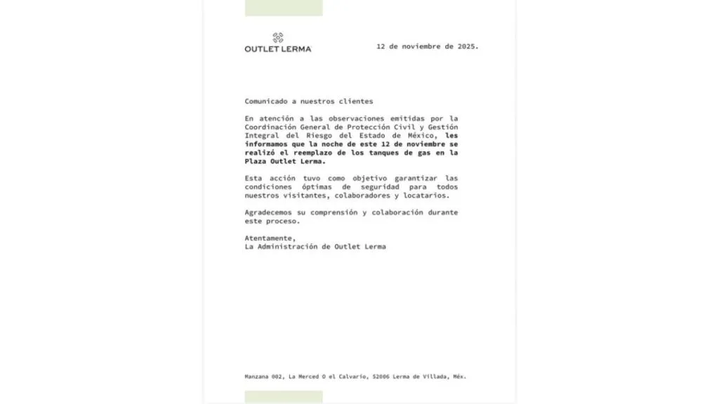 Plazas Outlet Lerma: Esta es la razón por la cual se colocaron sellos de suspensión