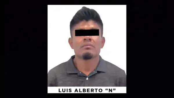 Luis Alberto “N” fue detenido e ingresado a un penal de la región, donde quedó a disposición de la autoridad judicial.