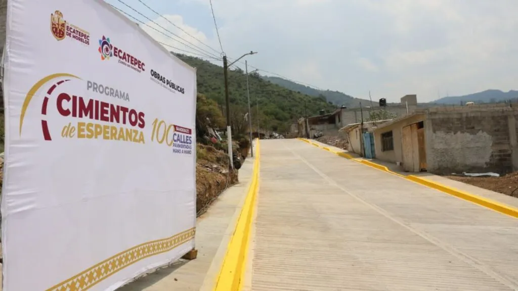 Ecatepec repavimenta 157 kilómetros de vialidades en lo que va del año