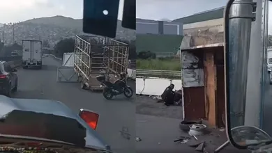 Tráiler vuelca en la Chamapa-Lechería, Cuautitlán Izcalli