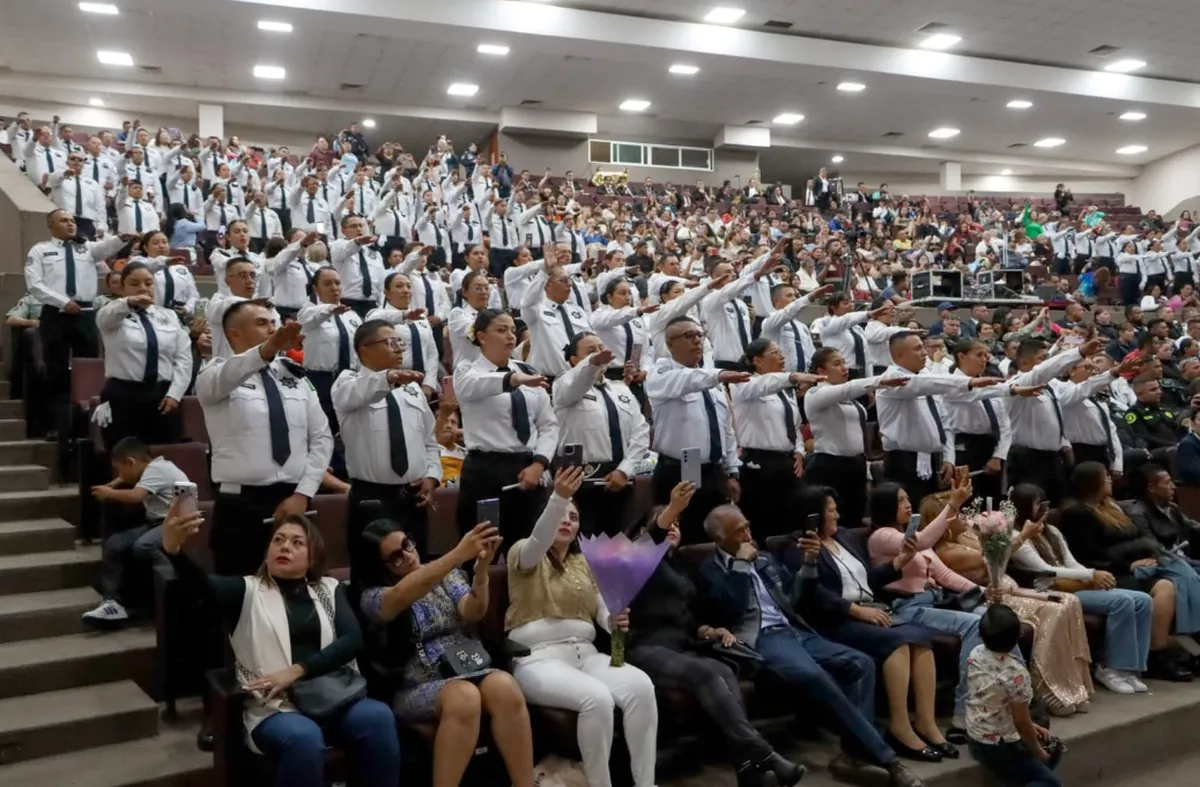 Nezahualcóyotl fortalece su seguridad: 136 nuevos cadetes se integran a la policía municipal