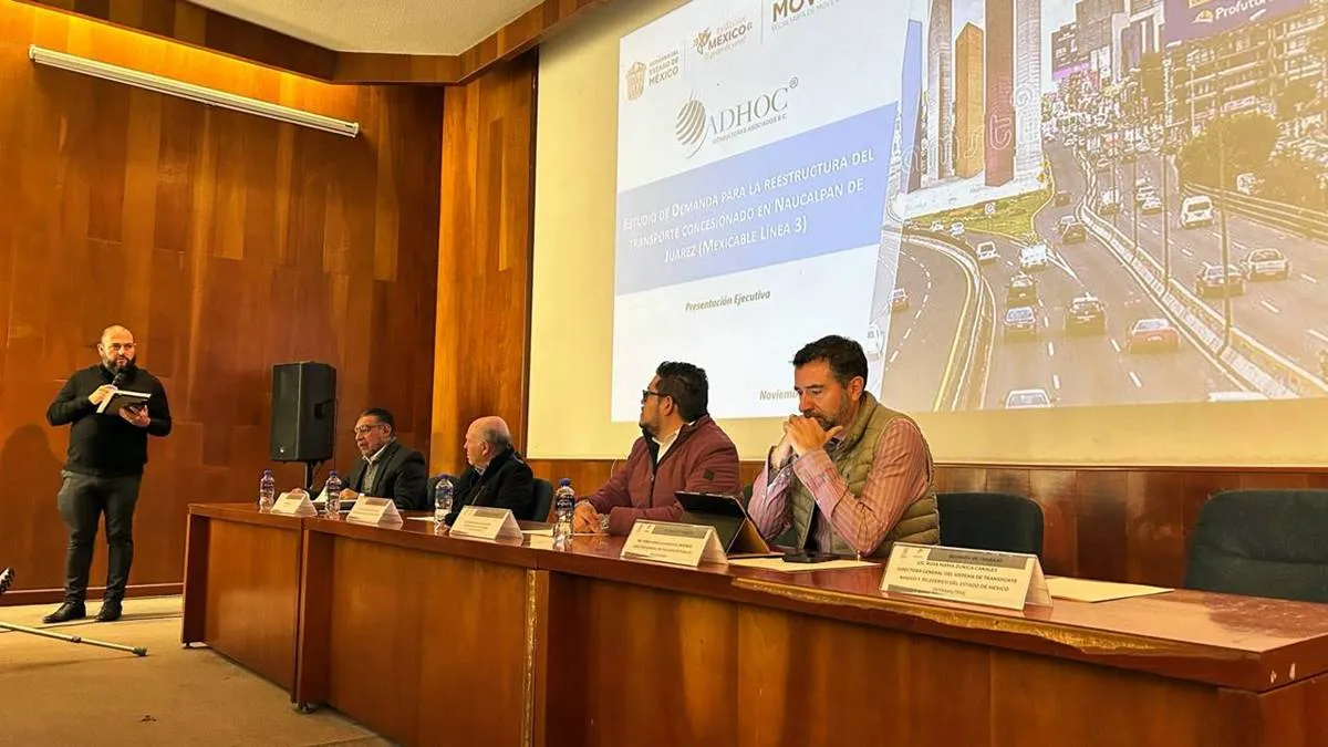 SEMOV se reúne con líderes de transporte para Línea 3 del Mexicable en Naucalpan