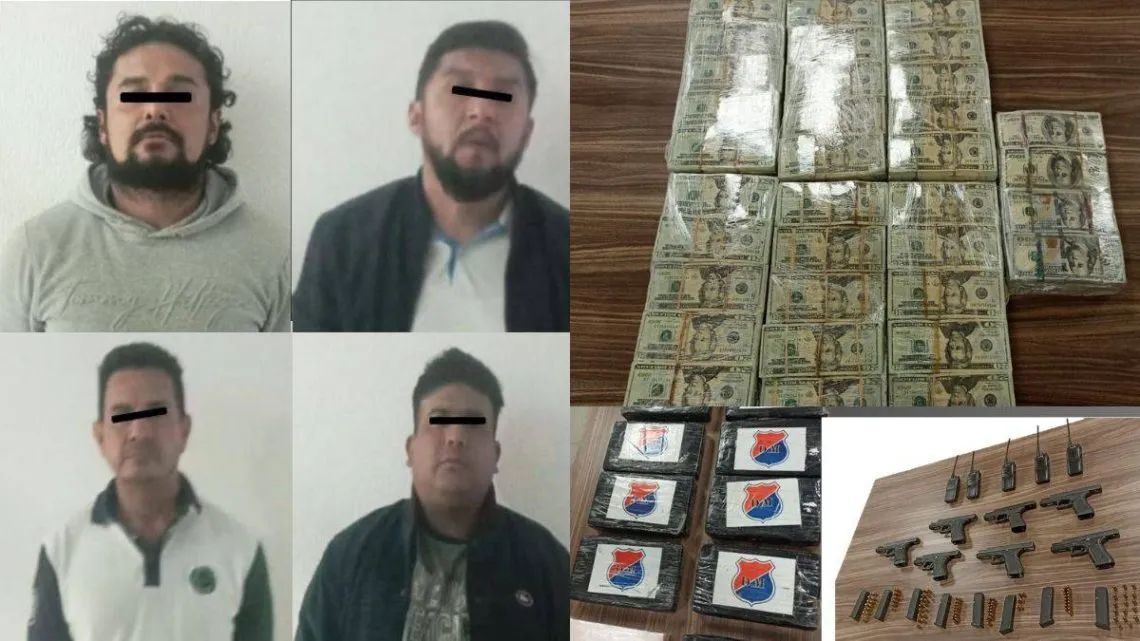 Nezahualcóyotl: Detienen a célula delictiva integrada por agentes de la FGR, FGJCDMX y de SSCCDMX