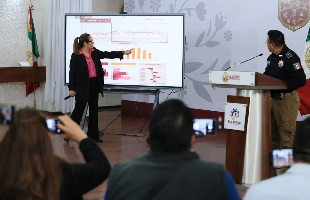 Ecatepec logra reducción histórica: Delitos de alto impacto bajan 36% en un año