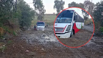 Lluvias dejan camión atrapado y cierran carretera hacia Zacango