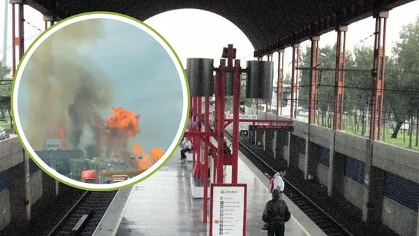Estación del Metro Santa Martha y Trolebús cerrada por explosión en Zaragoza