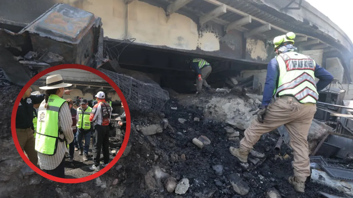 Autopista Siervo de la Nación es cerrada tras incendio en Ecatepec