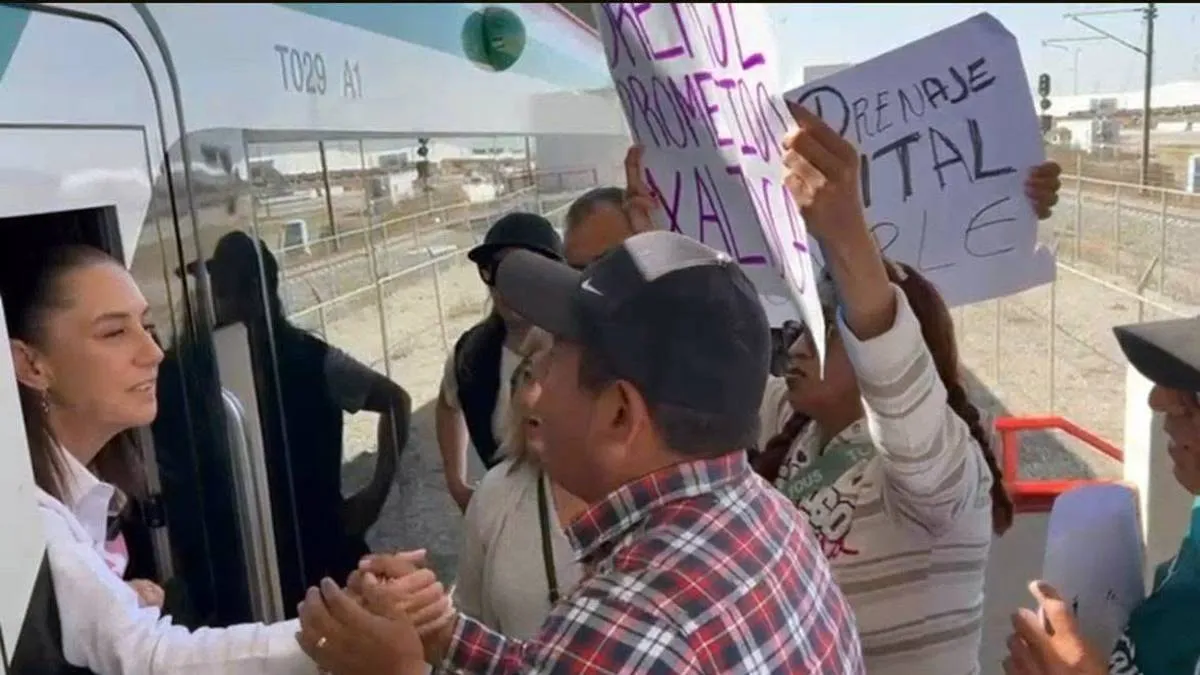Vecinos de Xaltocan piden a Claudia Sheinbaum cumplir acuerdos por tierras del AIFA