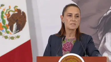 Sheinbaum sobre la ONU durante su mensaje sobre conflictos internacionales y postura de México.