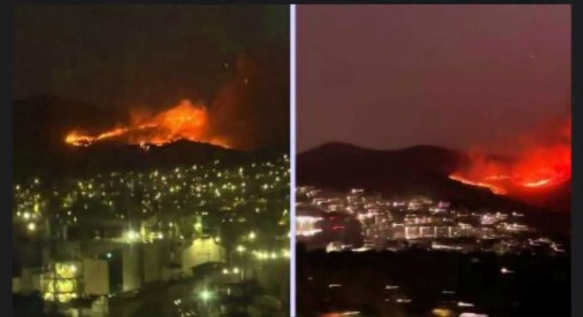 Se registra incendio cerca del panteón de Jardines del Recuerdo en Tlalnepantla