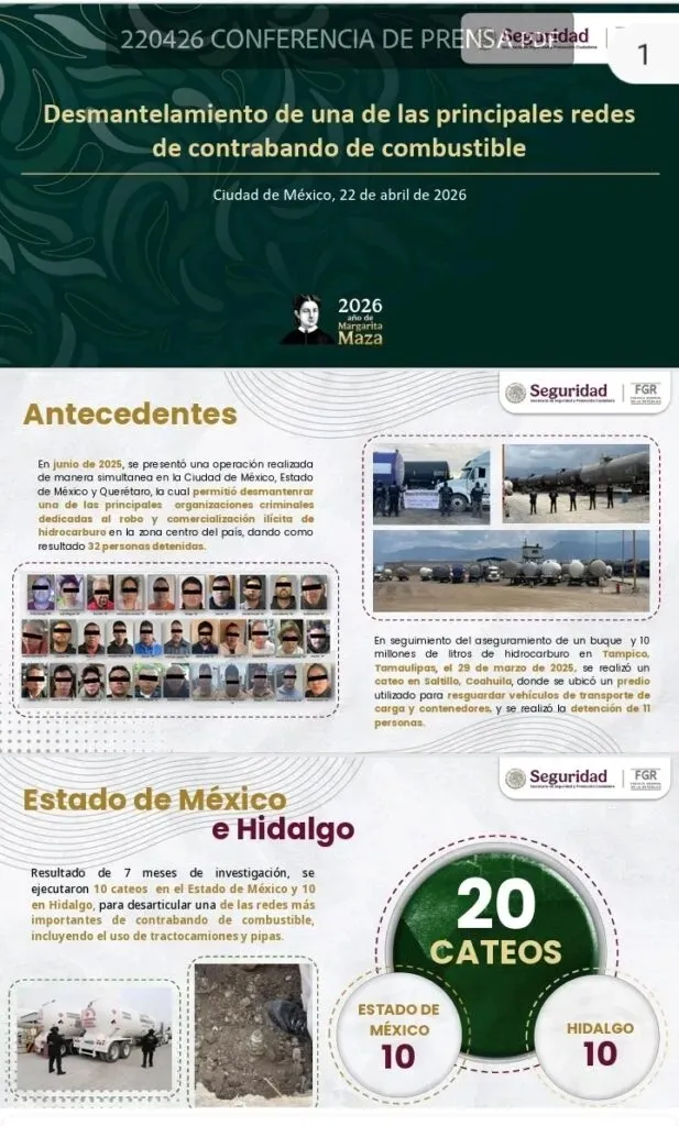 [VIDEO] Mega red de huachicol es desmantelada, parte operaba en el Edomex: Harfuch