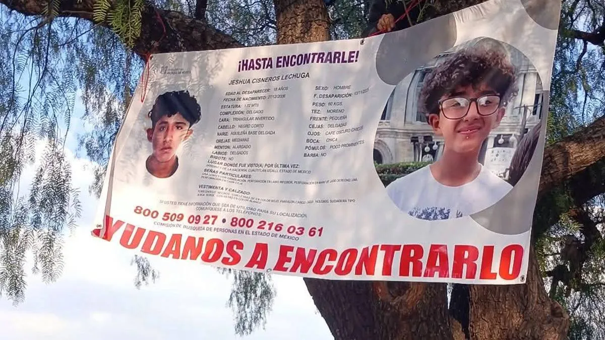 Jeshua Cisneros Lechuga cumpliría 19 años; sin avances en su búsqueda