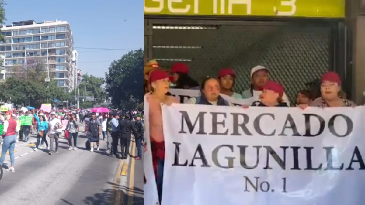 ¿Por qué locatarios de la CDMX cierran estación Eugenia de la Línea 3 del Metro?