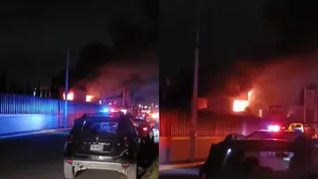 Incendio consume escuela en San Mateo Otzacatipan [VIDEO]