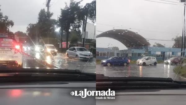 Toluca y alrededores inundados por lluvias