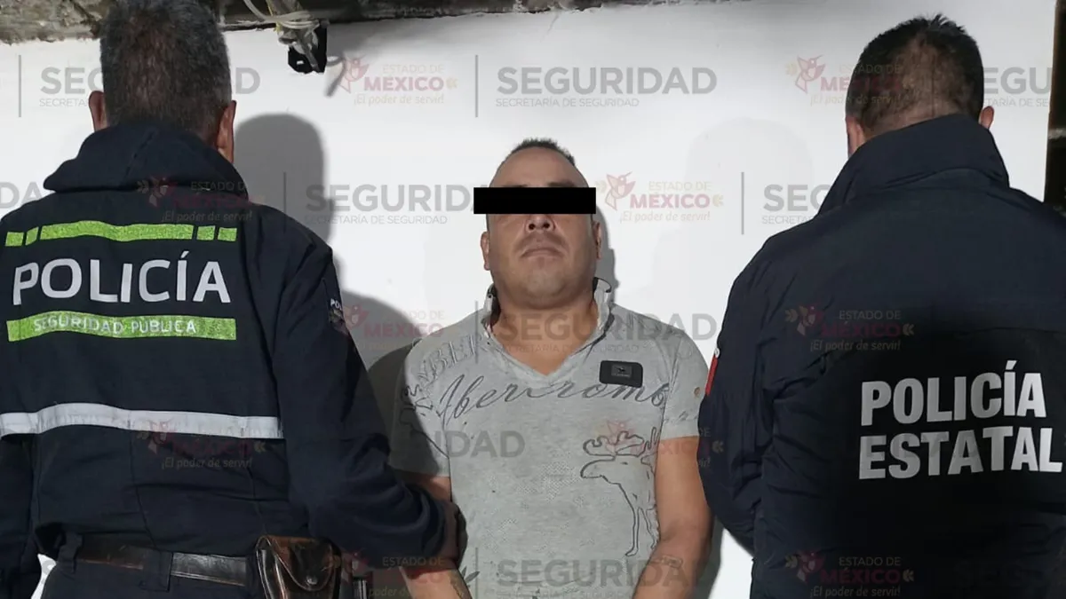 Detienen a presunto jefe de célula delictiva en Toluca