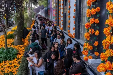 18 mil macetas de cempasúchil adornan calles y plazas de Toluca.