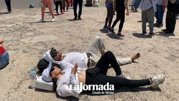 Viento refrescante se percibió durante el eclipse solar en Teotihuacán
