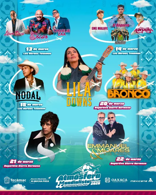 Festival Atmósfera Tecámac 2026: Cartel oficial, fechas y sedes de los conciertos gratuitos