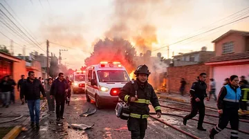 Ayuntamiento de Cuautitlán Izcalli atiende incidente de pirotecnia