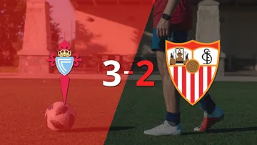 A puro gol, Celta se quedó con la victoria frente a Sevilla por 3 a 2